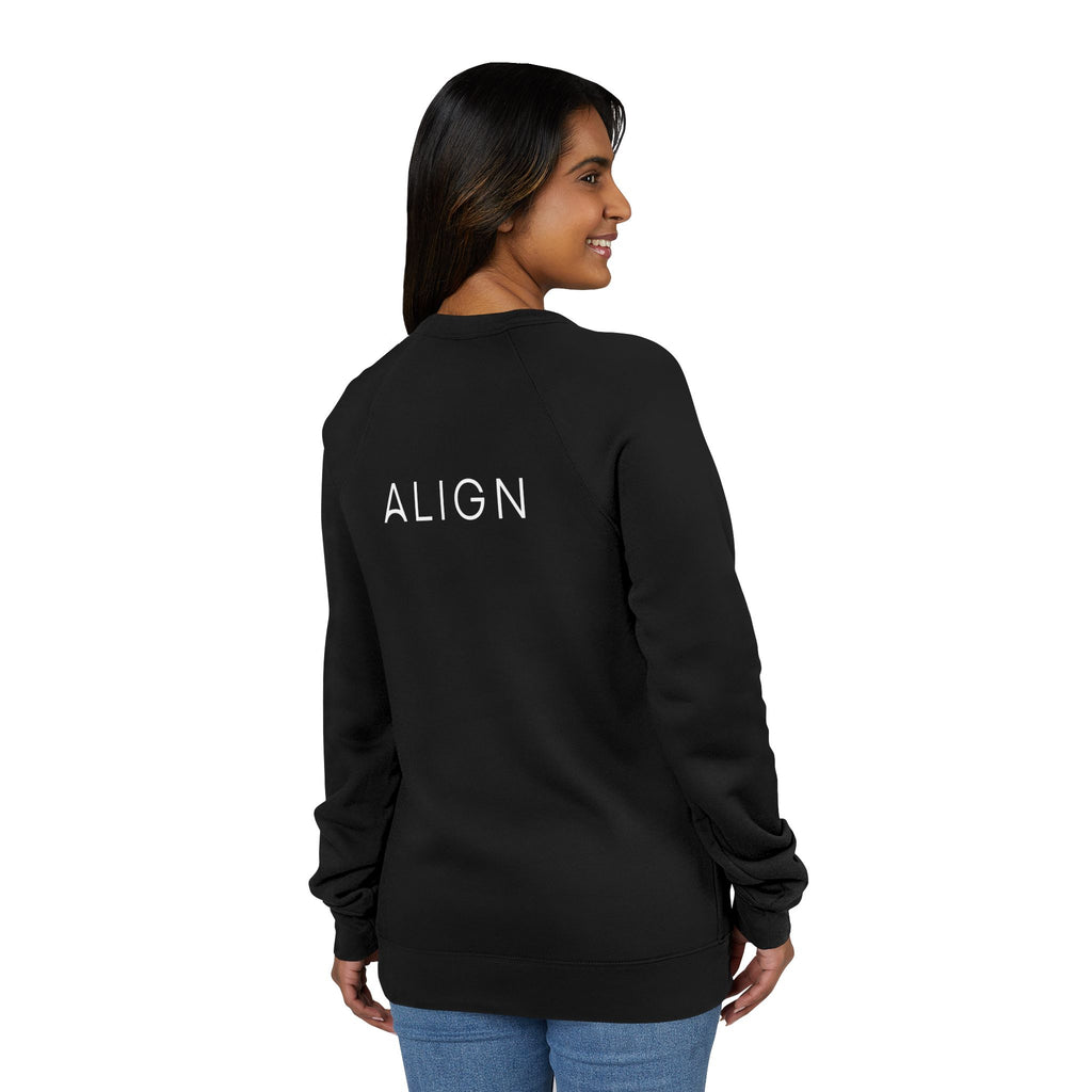 Minimal Back Logo Raglan Crewneck