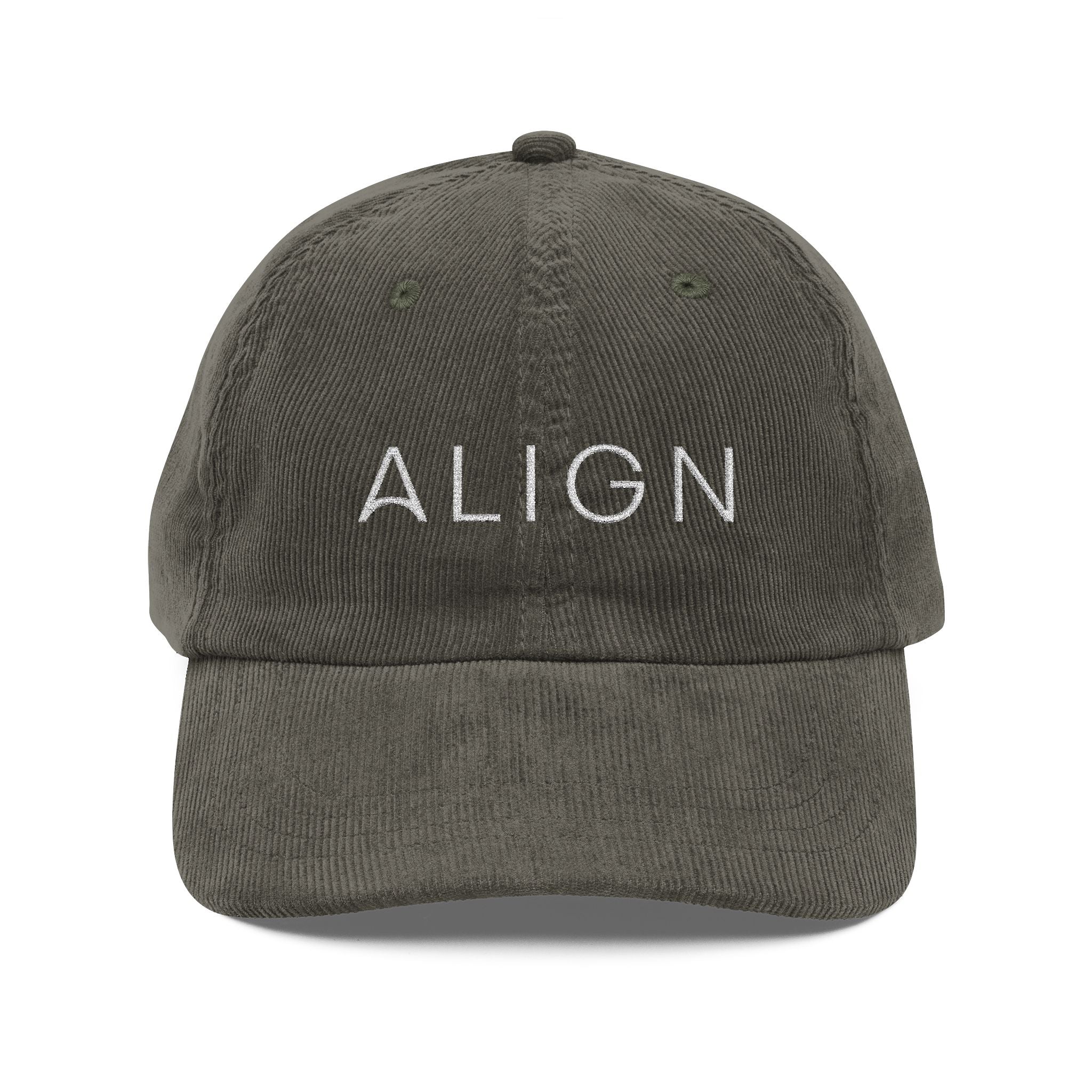 Embroidered Corduroy Cap