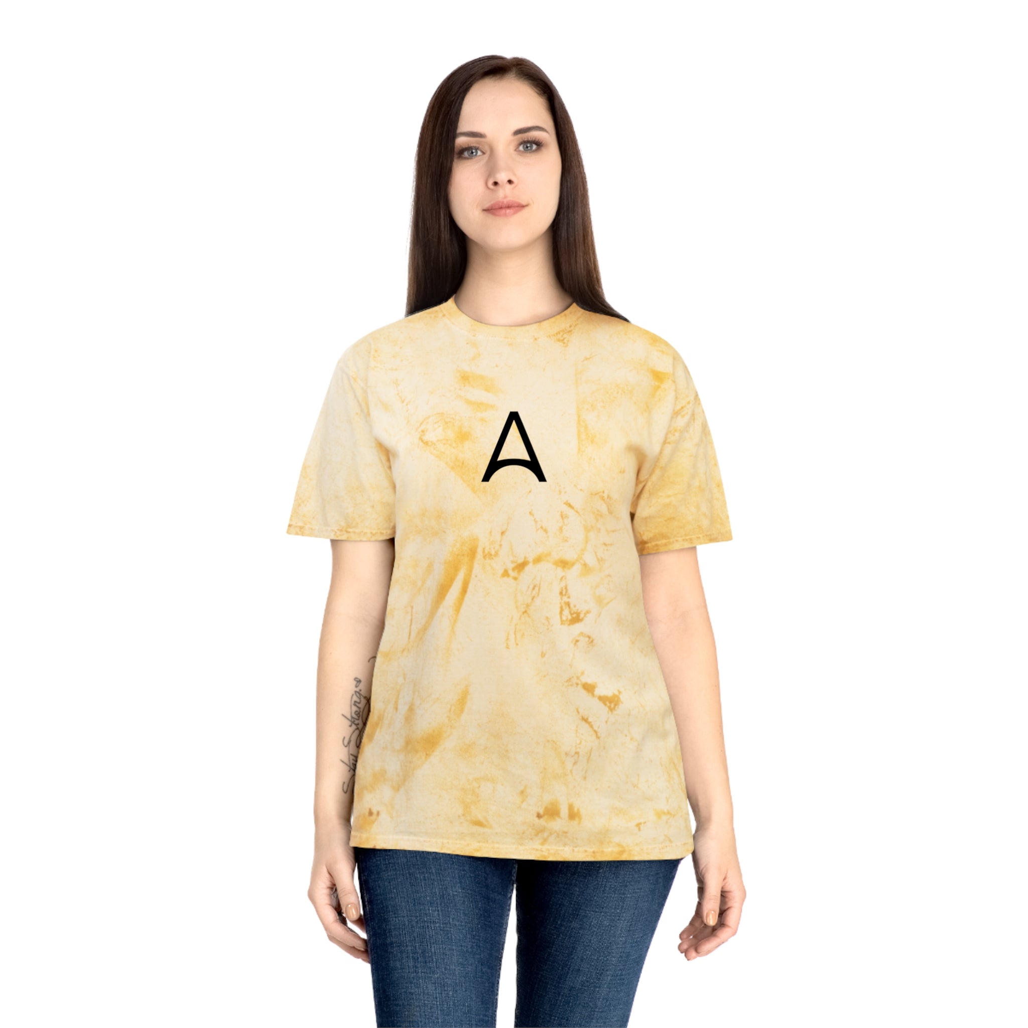 Tie-Dye Initial 'A' T-Shirt
