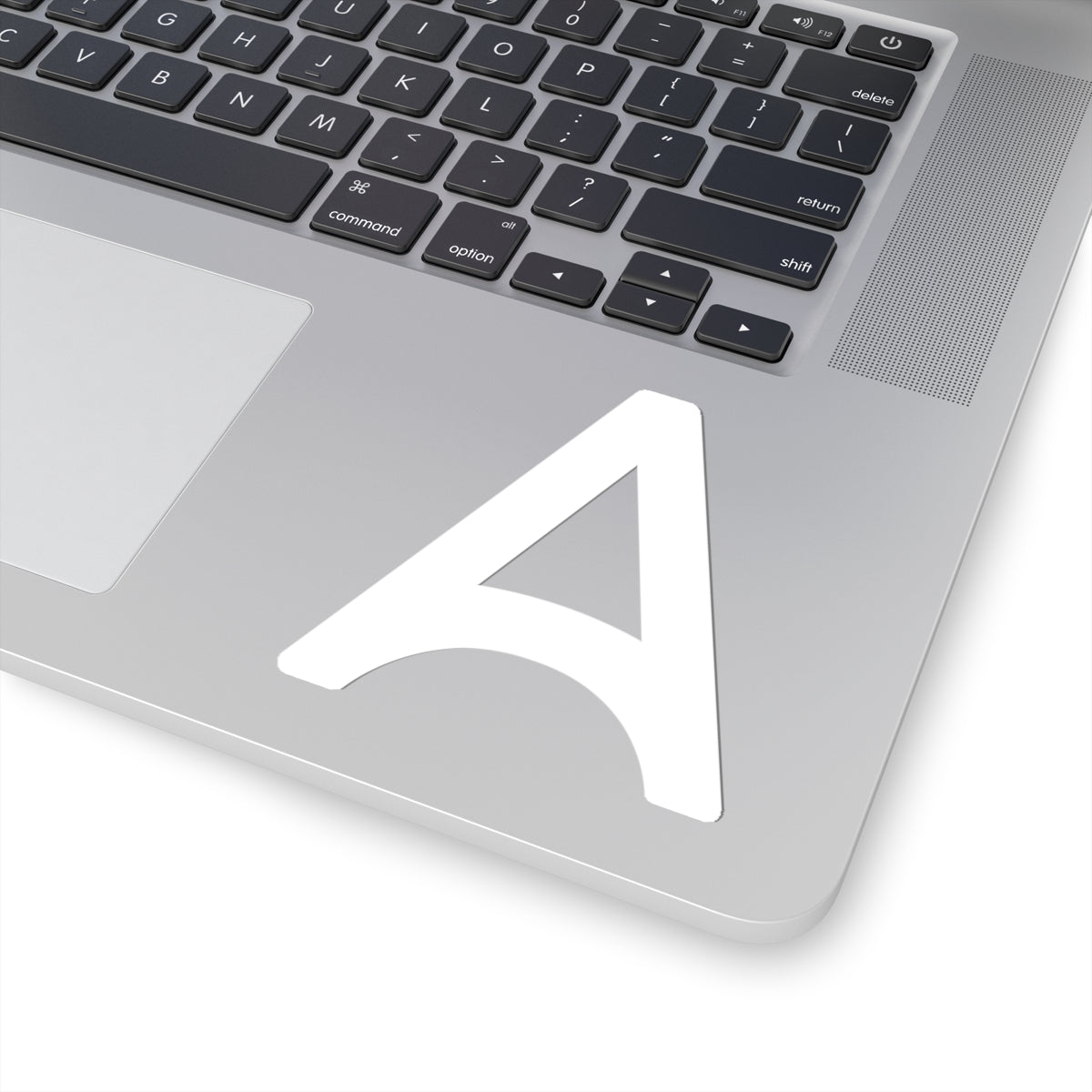 White "A" Kiss-Cut Sticker
