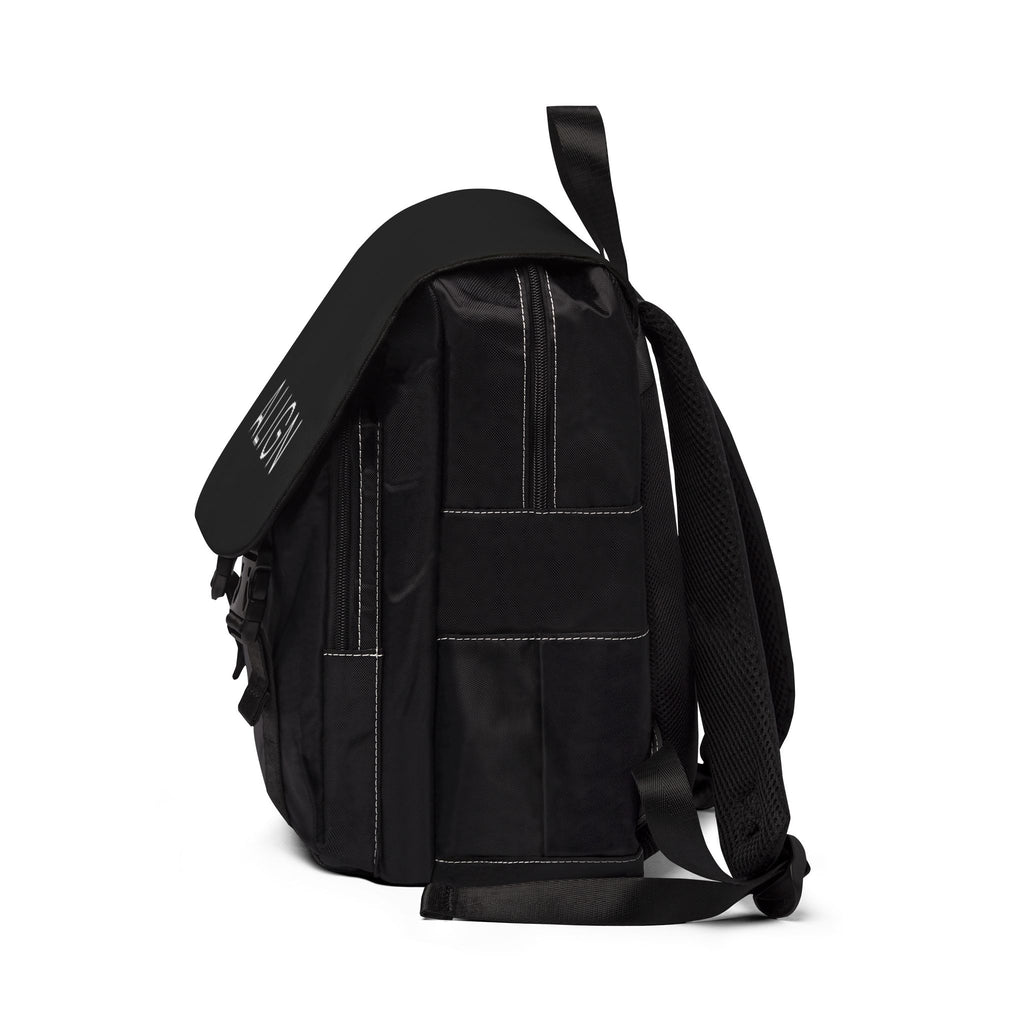 Casual Shoulder Backpack All Black