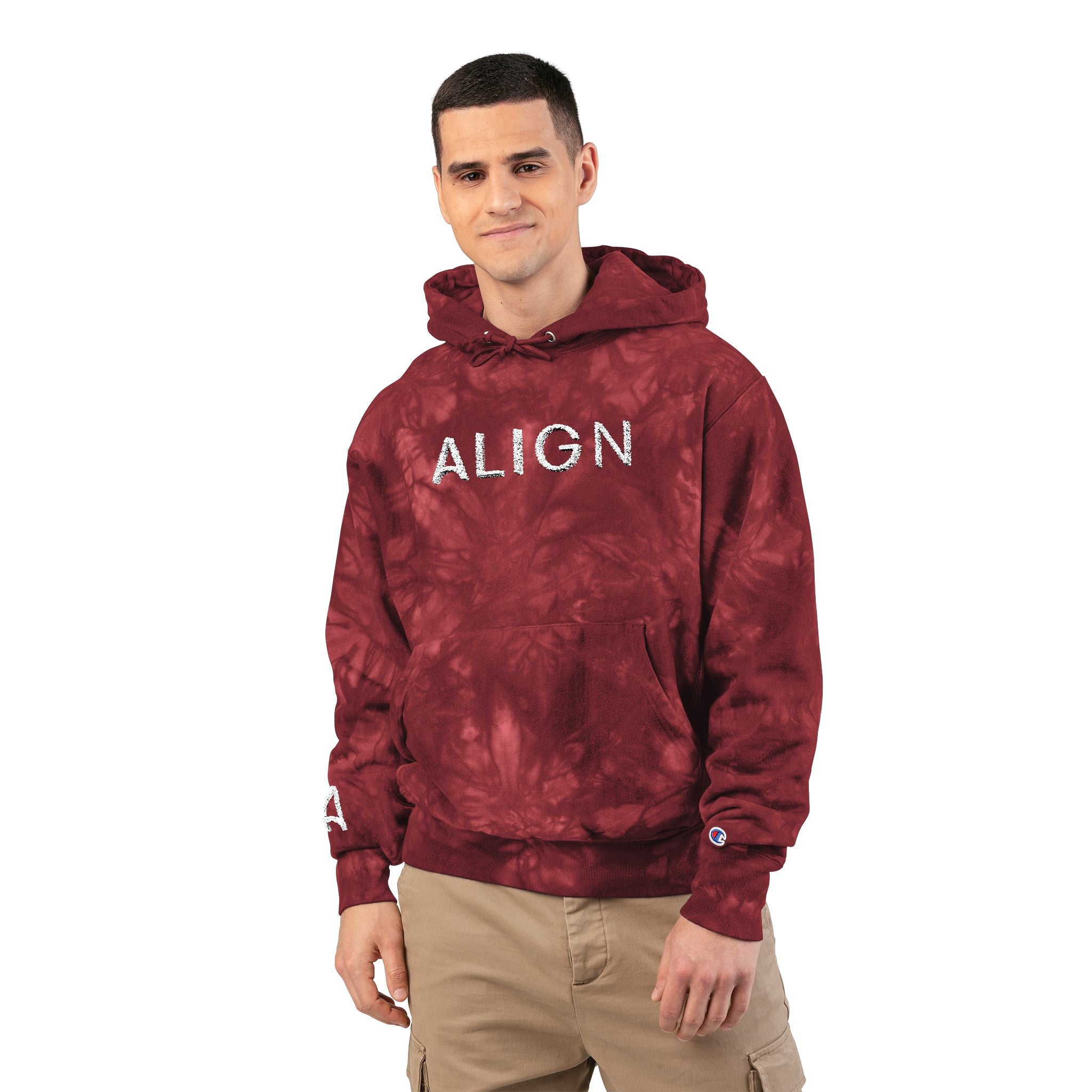 Align Embroidered Tie-Dye Hoodie