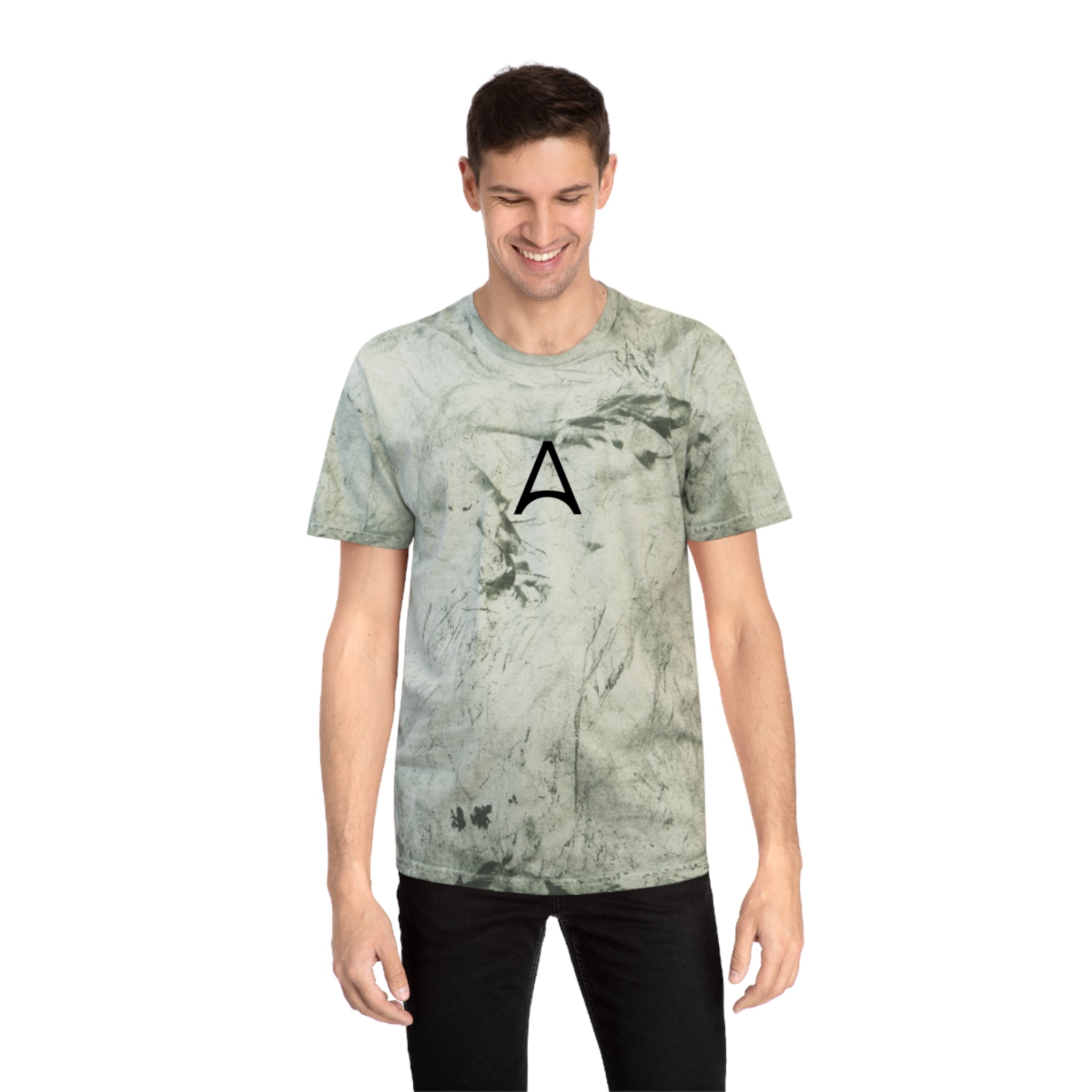 Tie-Dye Initial 'A' T-Shirt
