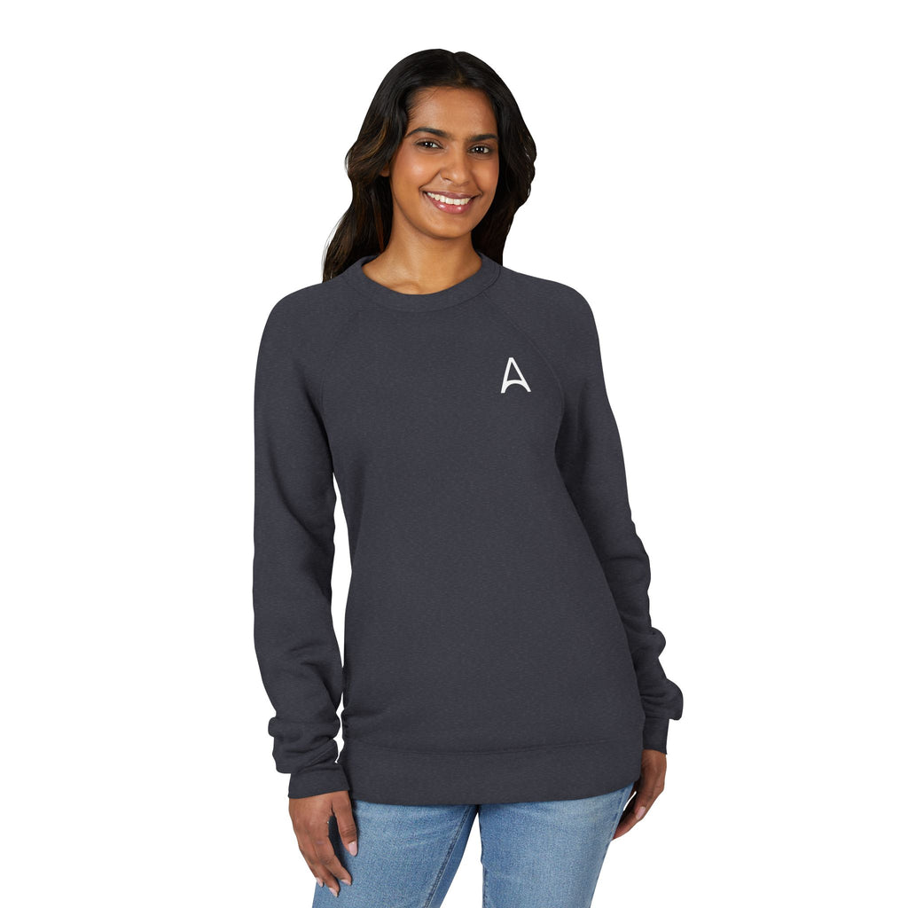 Minimal Back Logo Raglan Crewneck
