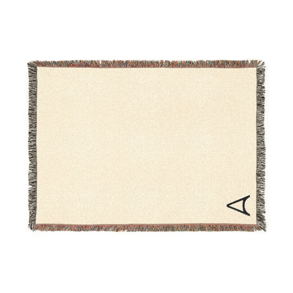 Minimal Monogram Woven Blanket