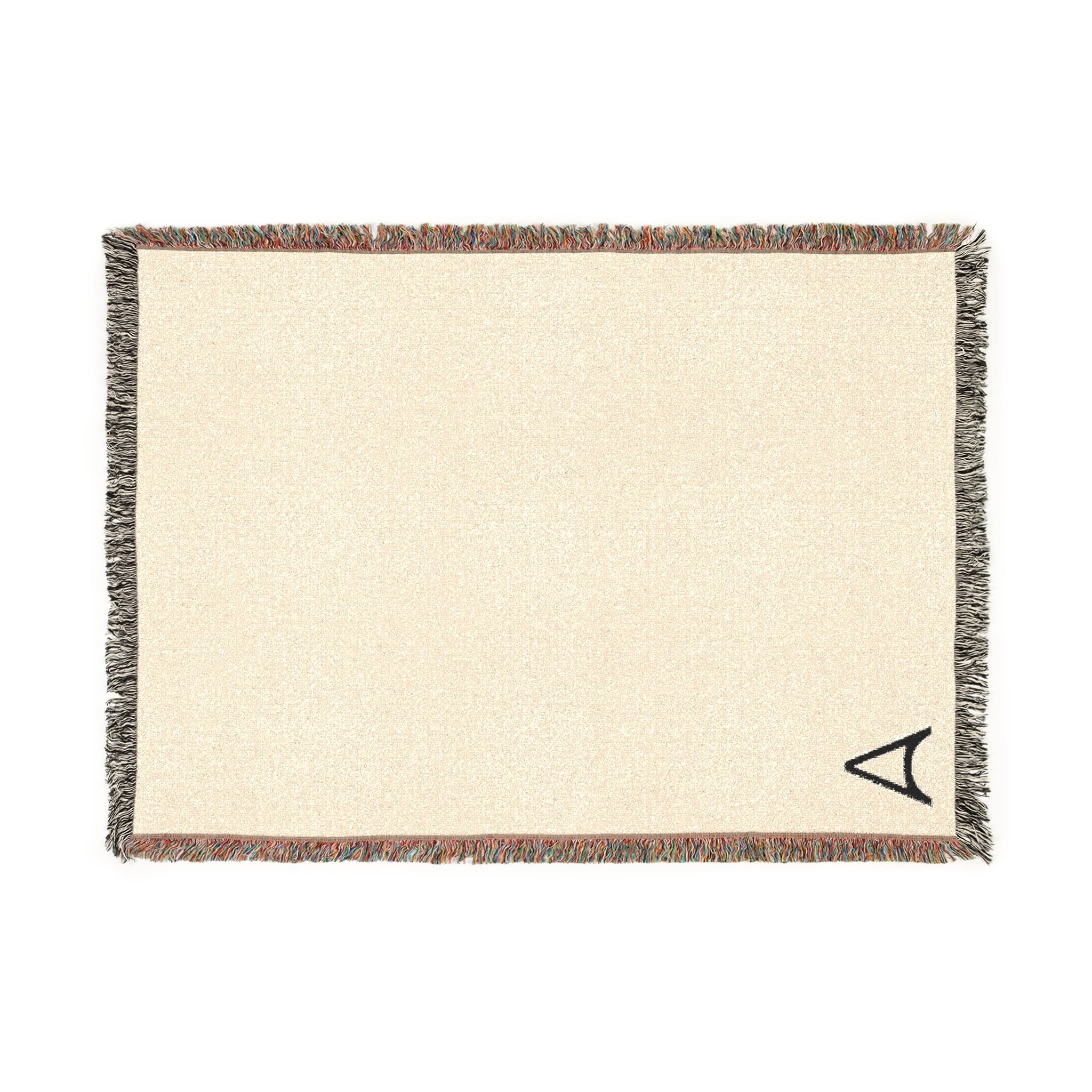 Minimal Monogram Woven Blanket