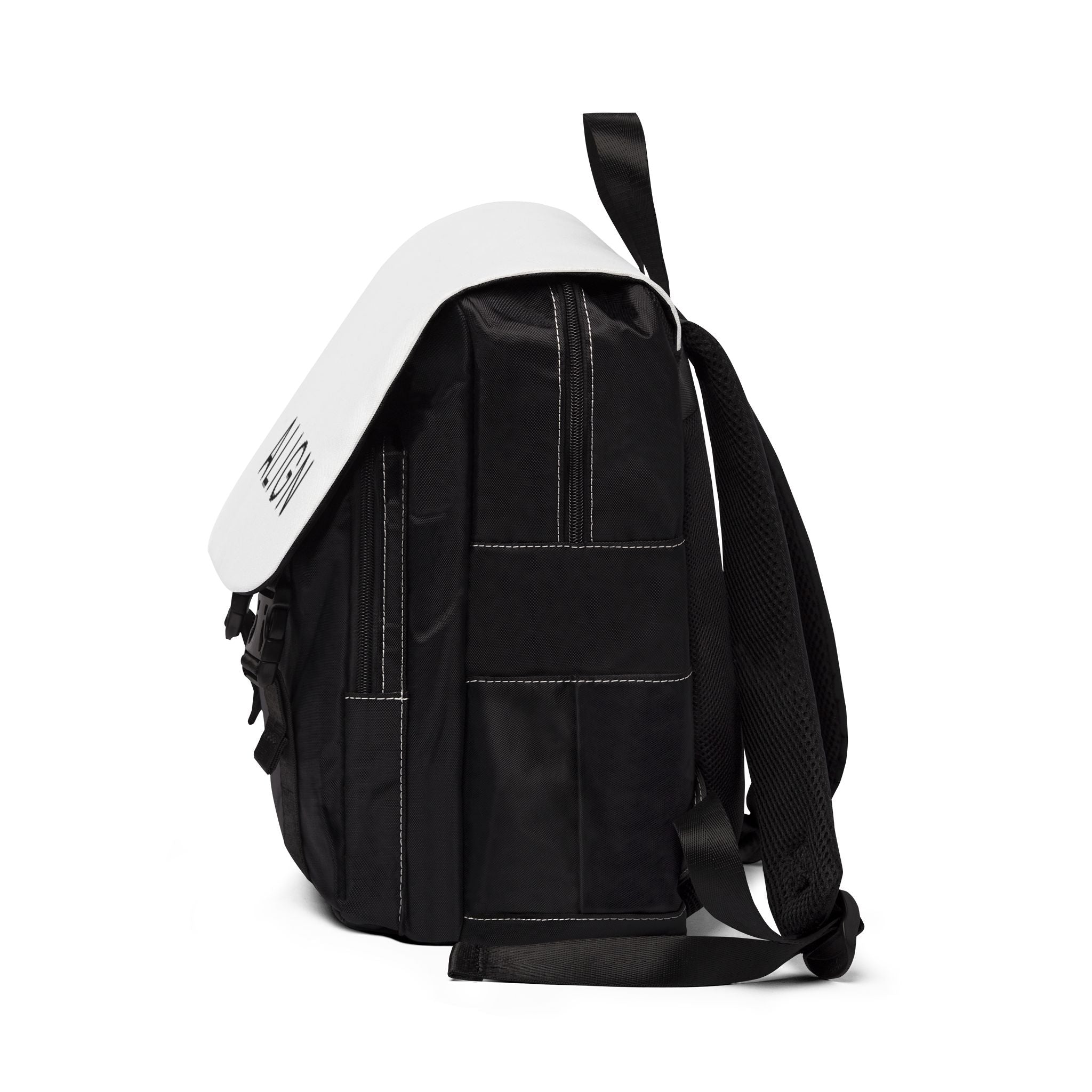 Casual Shoulder Backpack in Black
