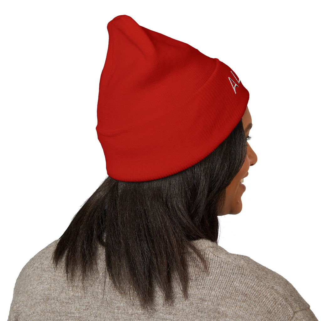 Embroidered Cuffed Beanie