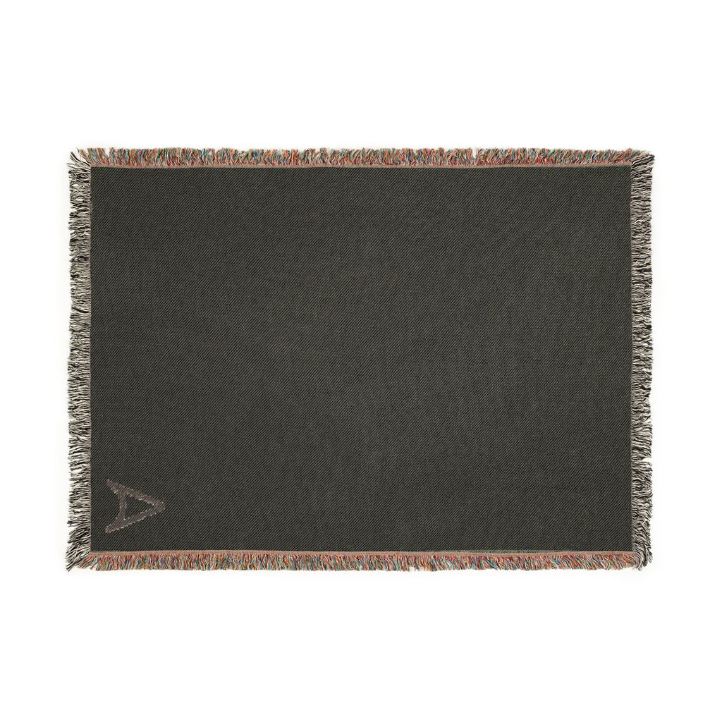Minimal Monogram Woven Blanket
