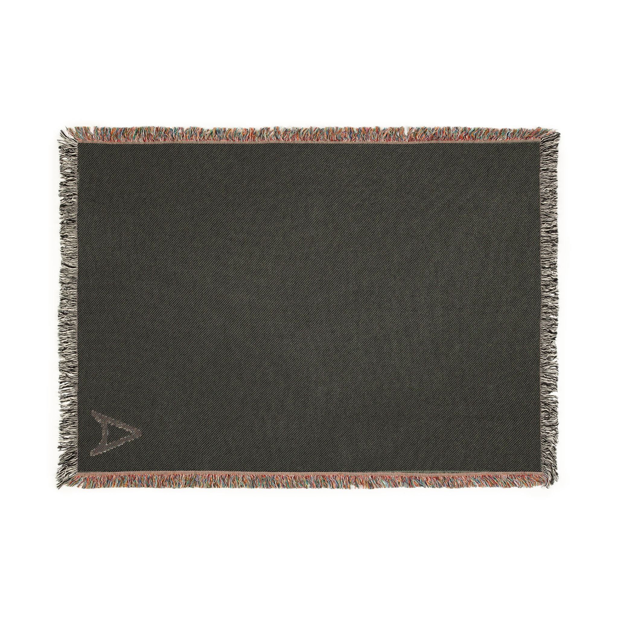 Minimal Monogram Woven Blanket