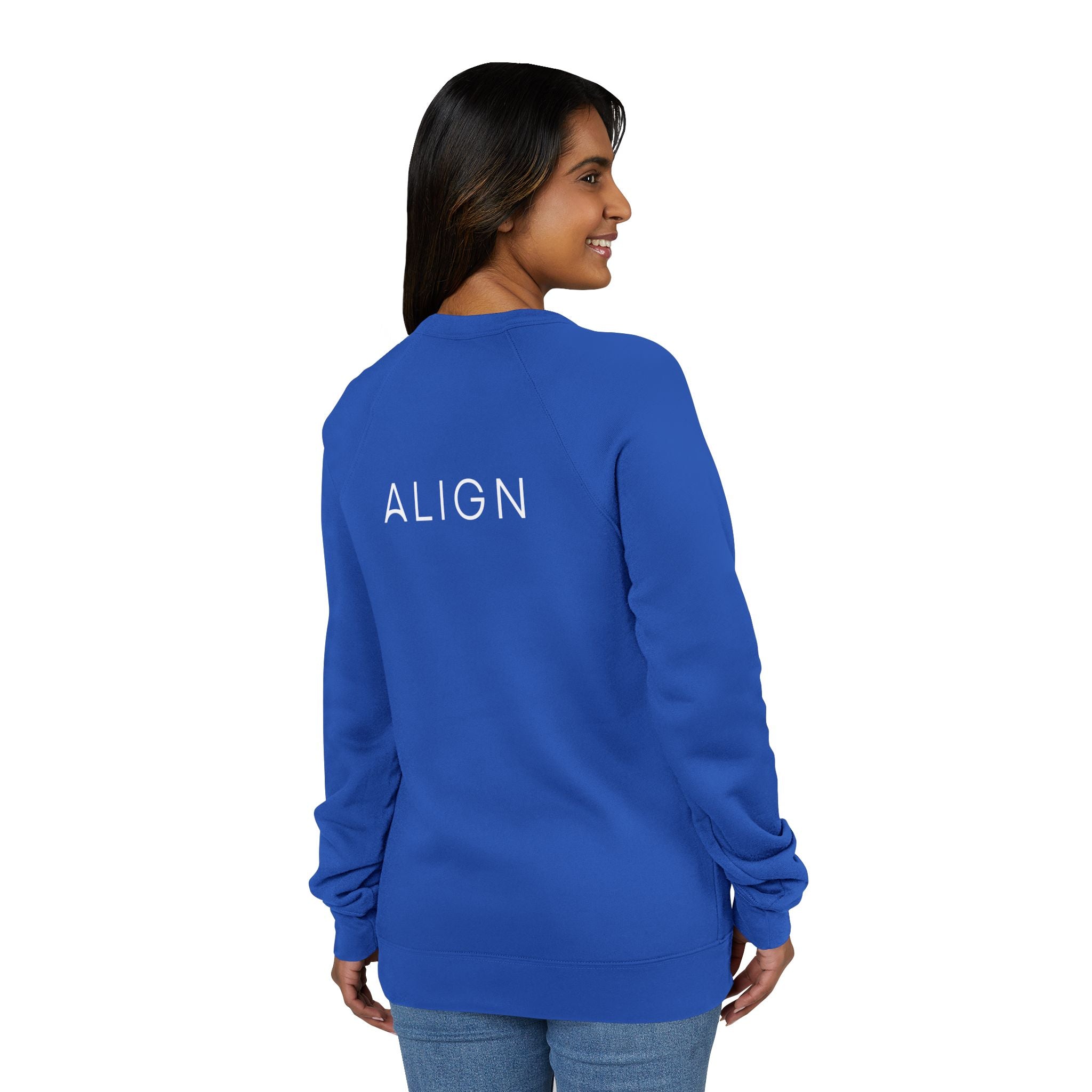 Minimal Back Logo Raglan Crewneck