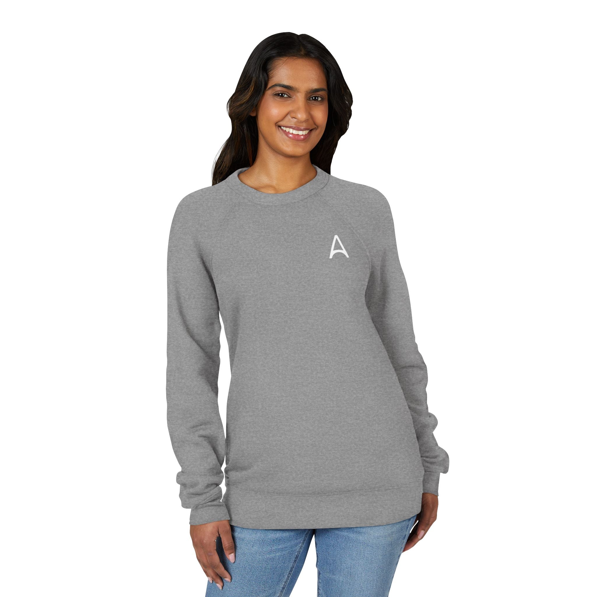 Minimal Back Logo Raglan Crewneck