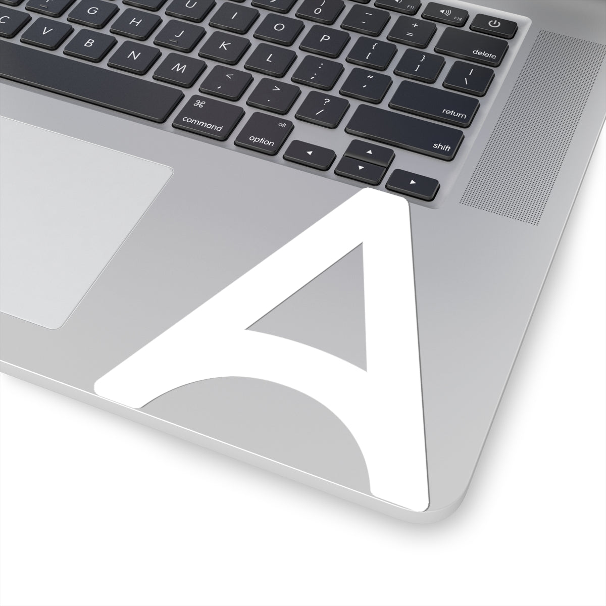 White "A" Kiss-Cut Sticker