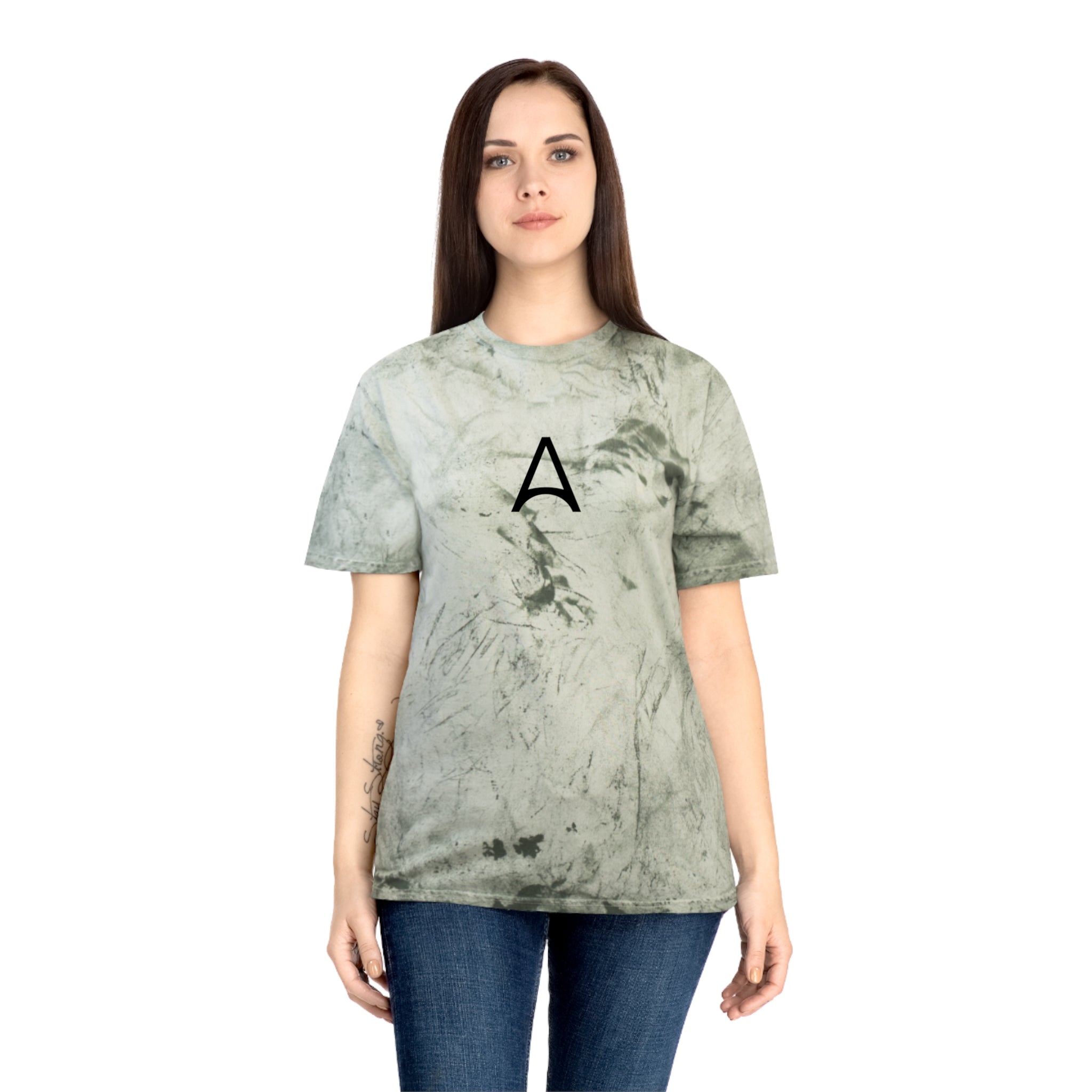Tie-Dye Initial 'A' T-Shirt