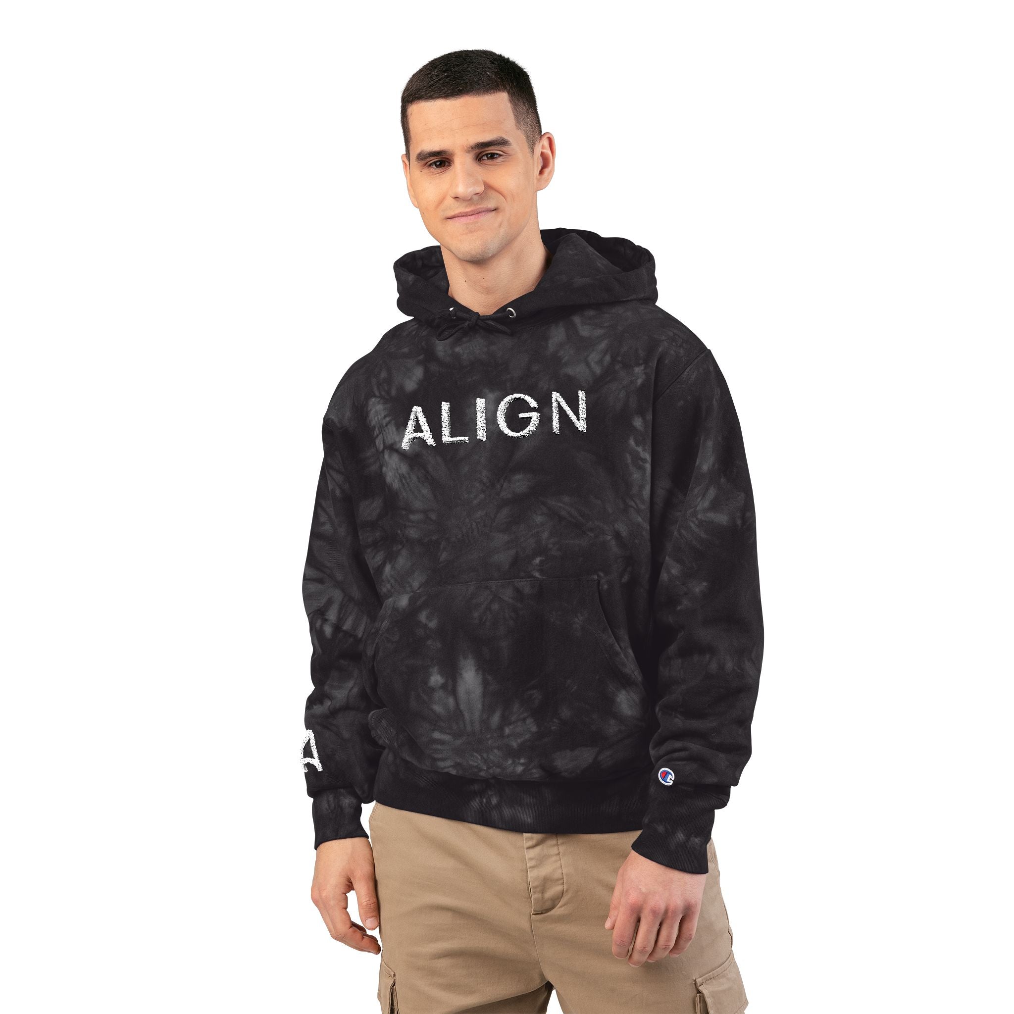 Align Embroidered Tie-Dye Hoodie