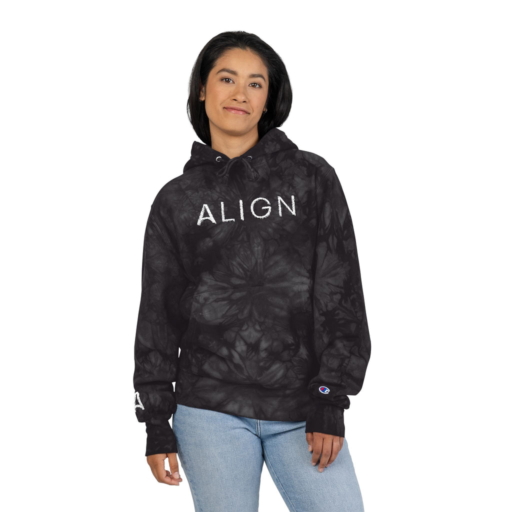 Align Embroidered Tie-Dye Hoodie