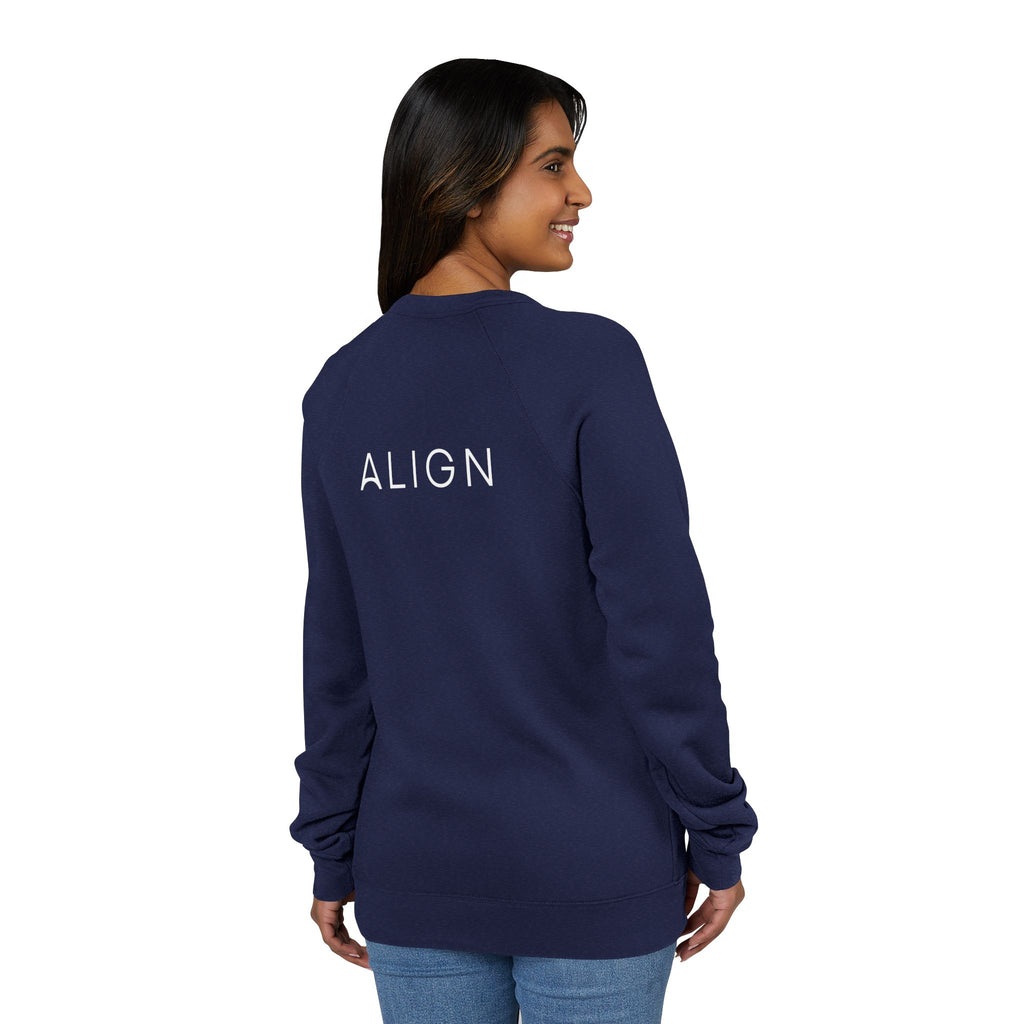 Minimal Back Logo Raglan Crewneck