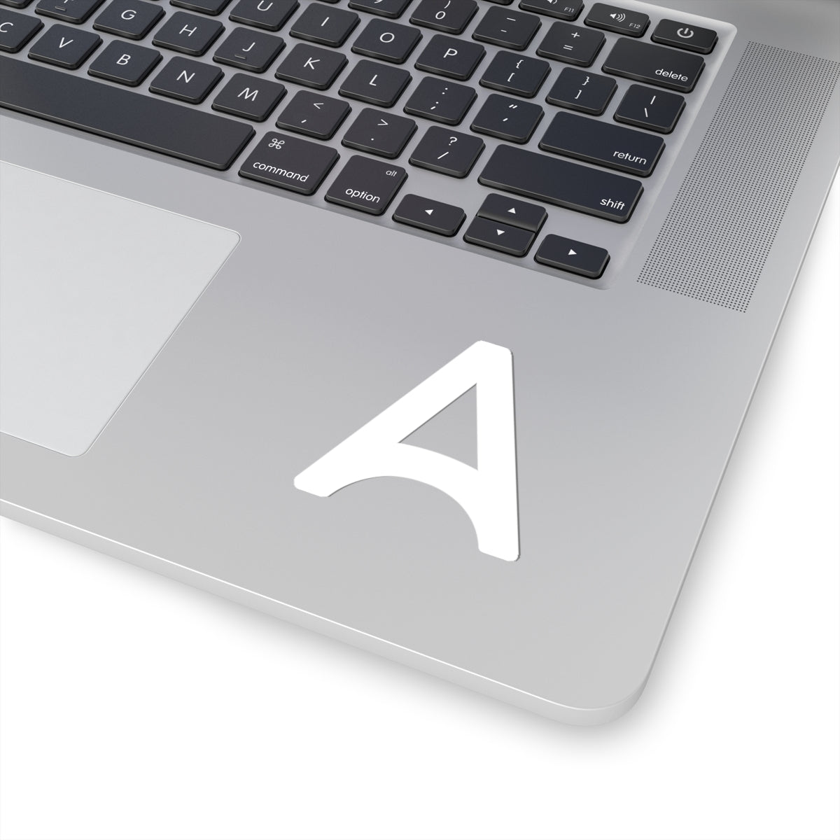 White "A" Kiss-Cut Sticker