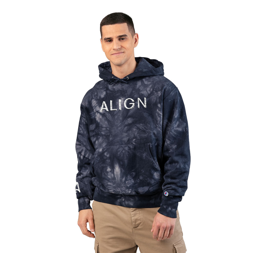 Align Embroidered Tie-Dye Hoodie