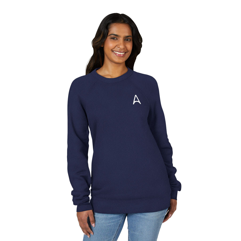 Minimal Back Logo Raglan Crewneck