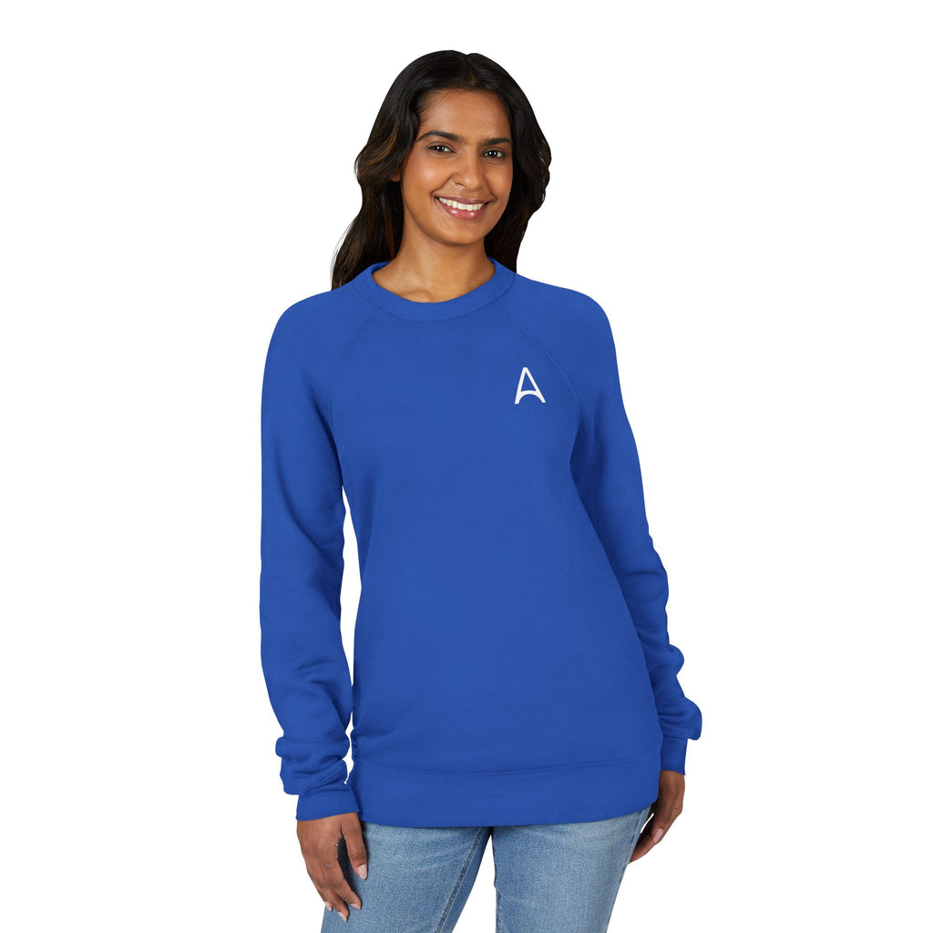 Minimal Back Logo Raglan Crewneck