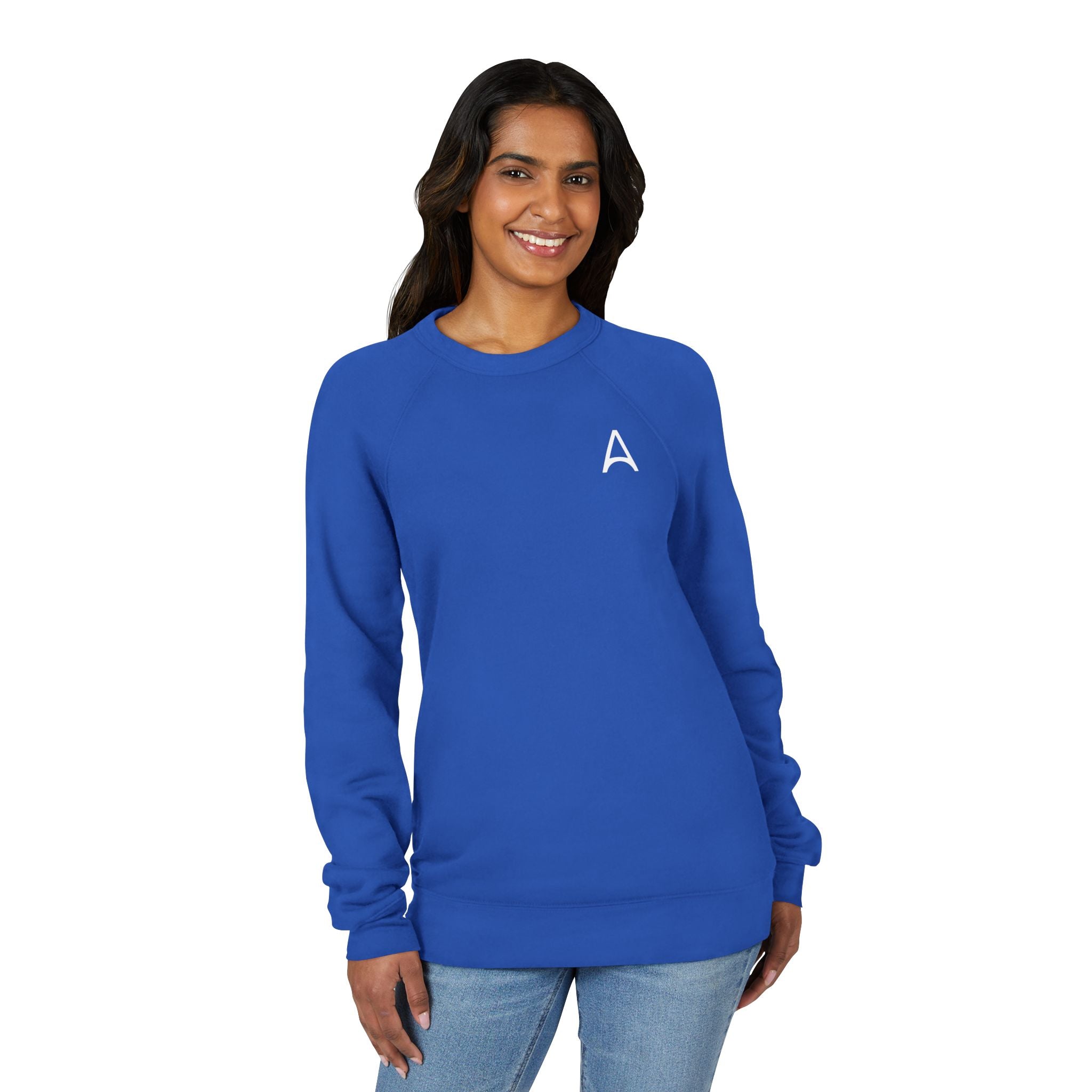 Minimal Back Logo Raglan Crewneck