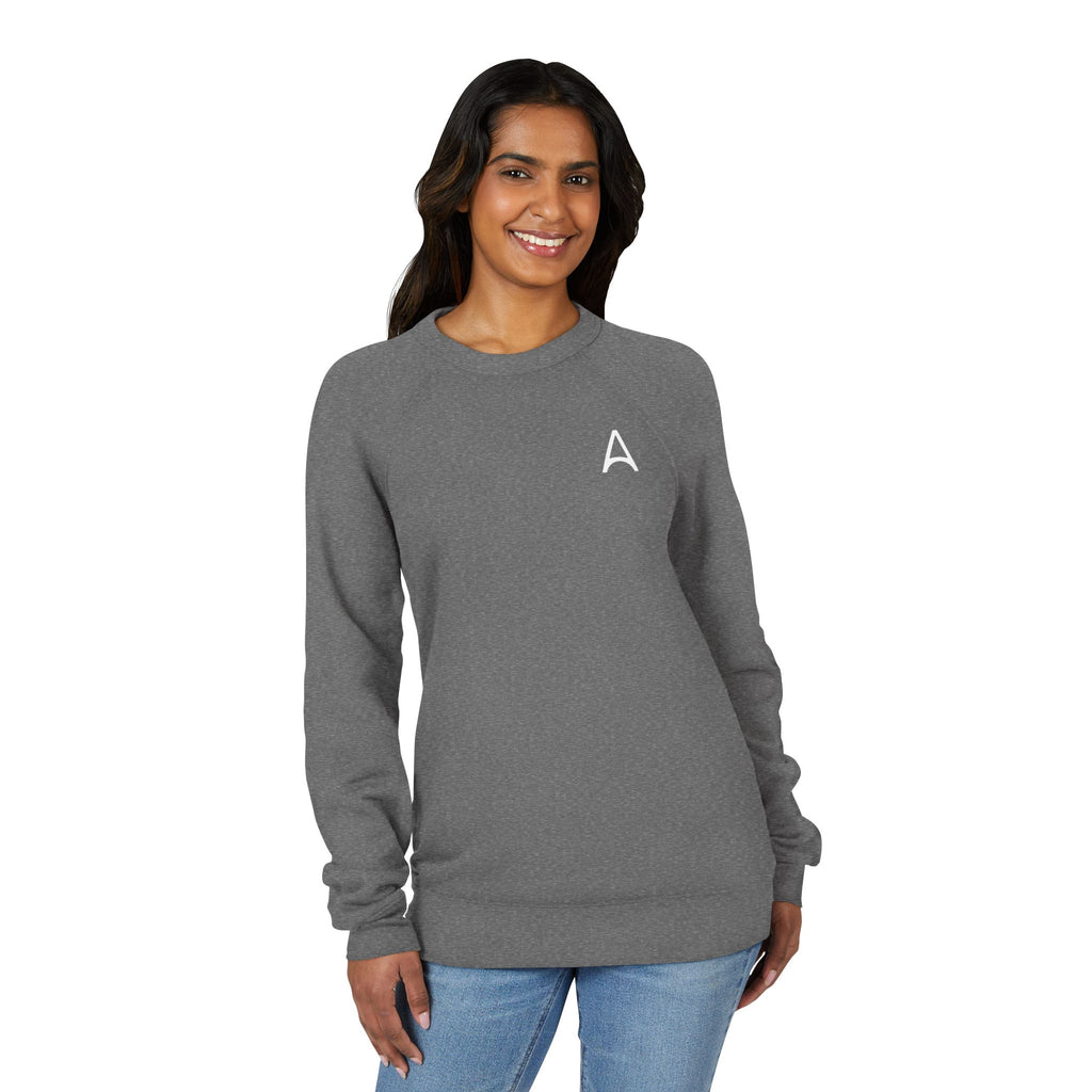 Minimal Back Logo Raglan Crewneck
