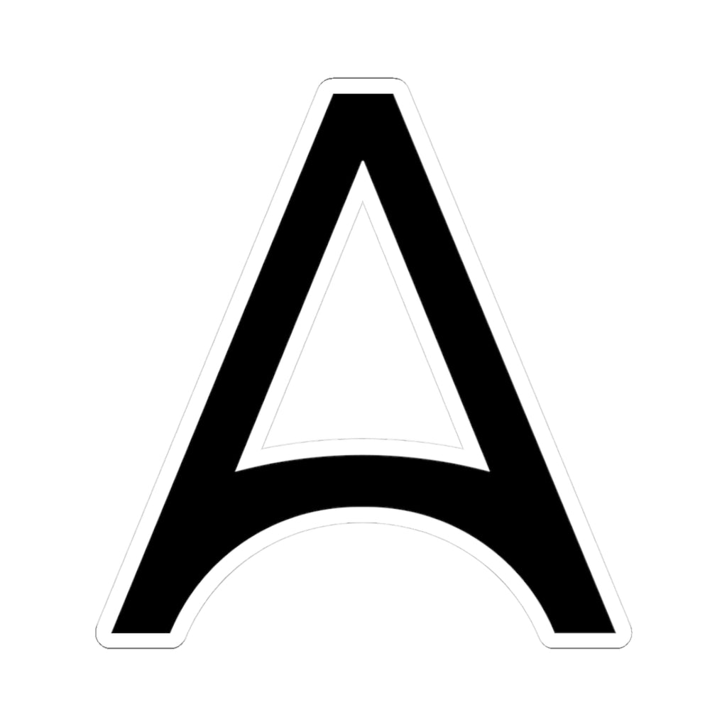 Black "A" Kiss-Cut Sticker