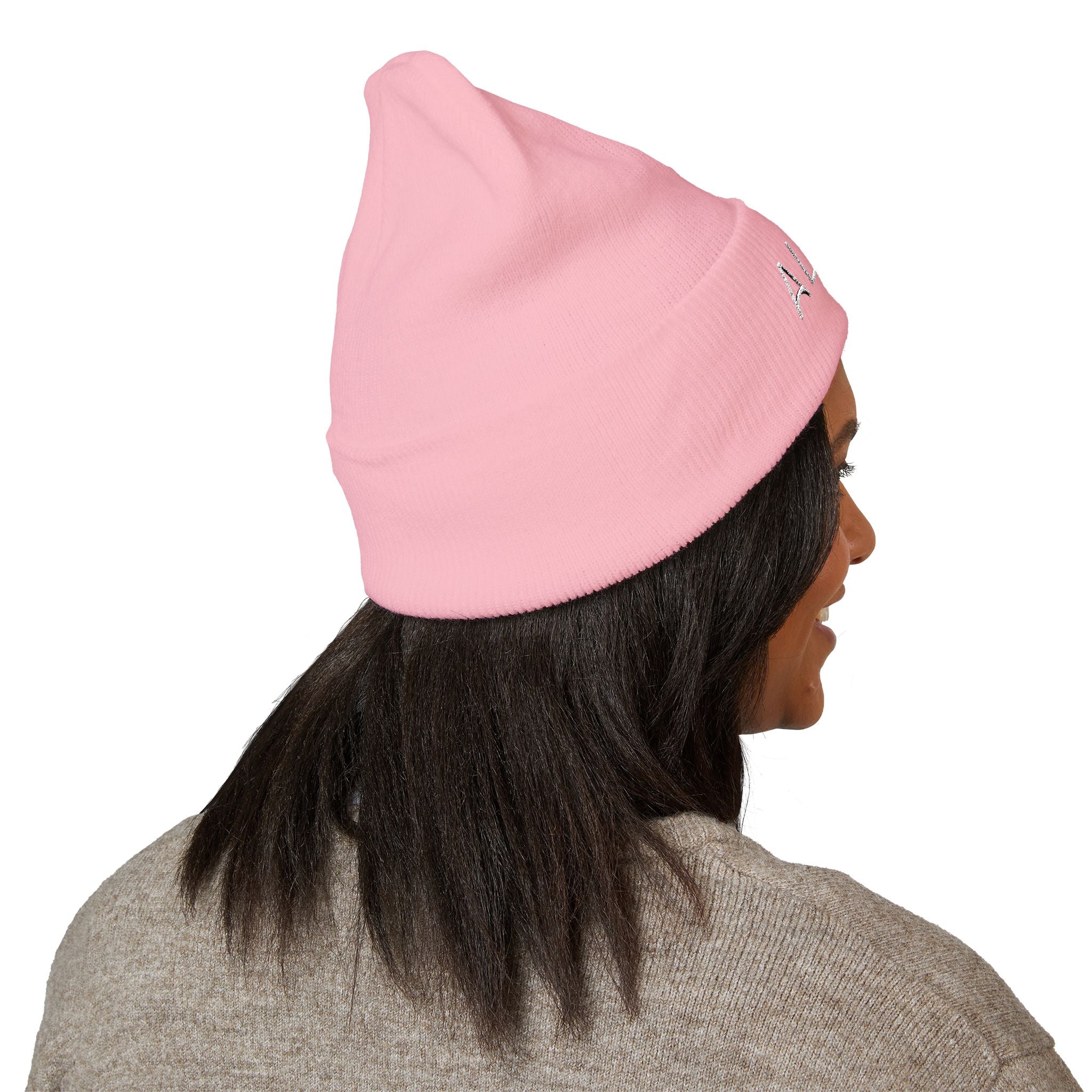 Embroidered Cuffed Beanie