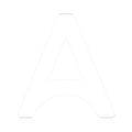White "A" Kiss-Cut Sticker