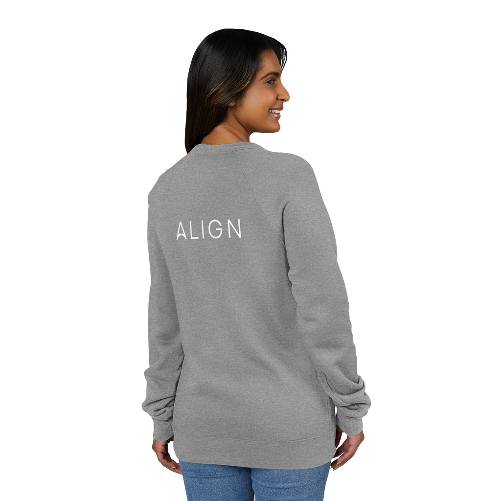Minimal Back Logo Raglan Crewneck