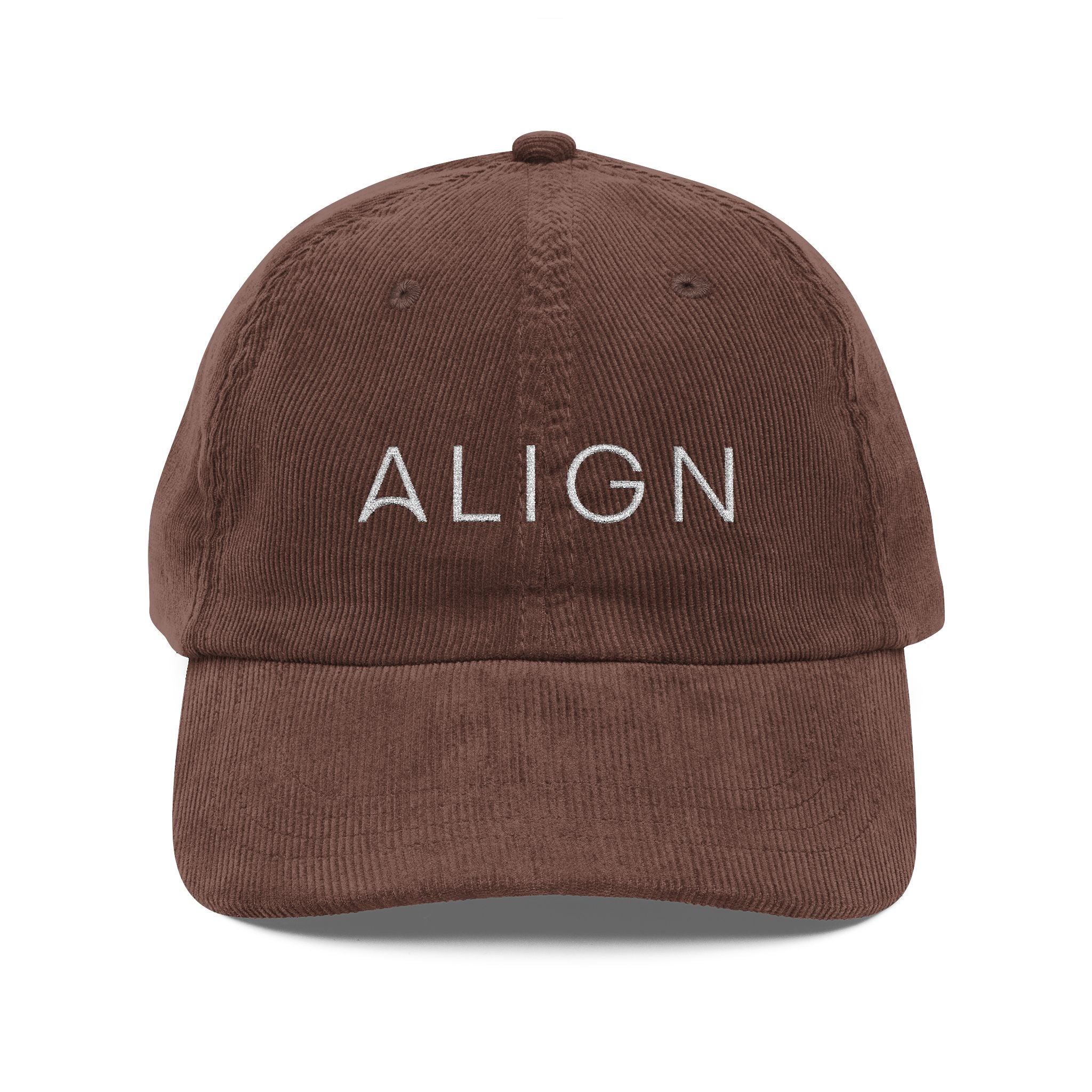Embroidered Corduroy Cap