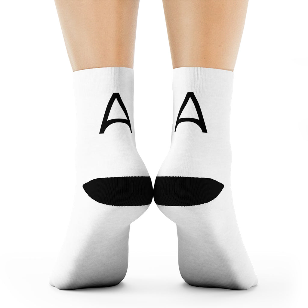 White Crew Socks