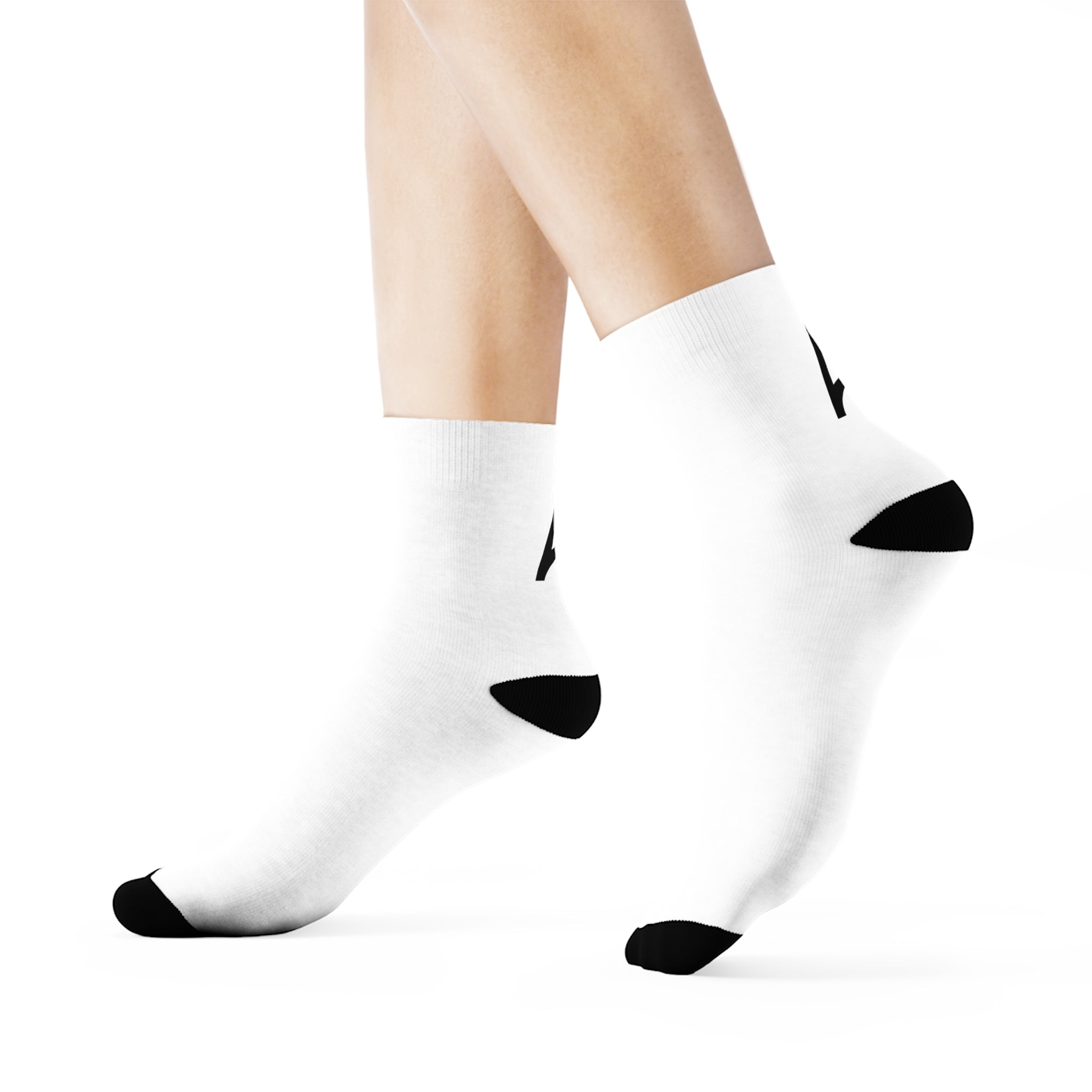 White Crew Socks