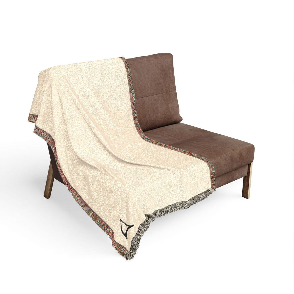 Minimal Monogram Woven Blanket