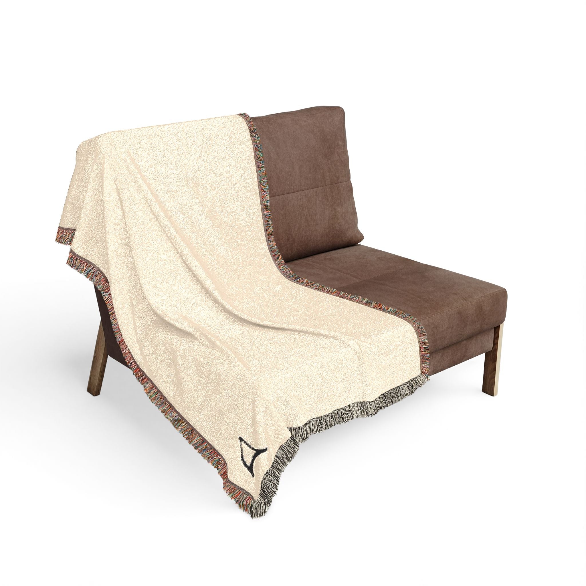 Minimal Monogram Woven Blanket