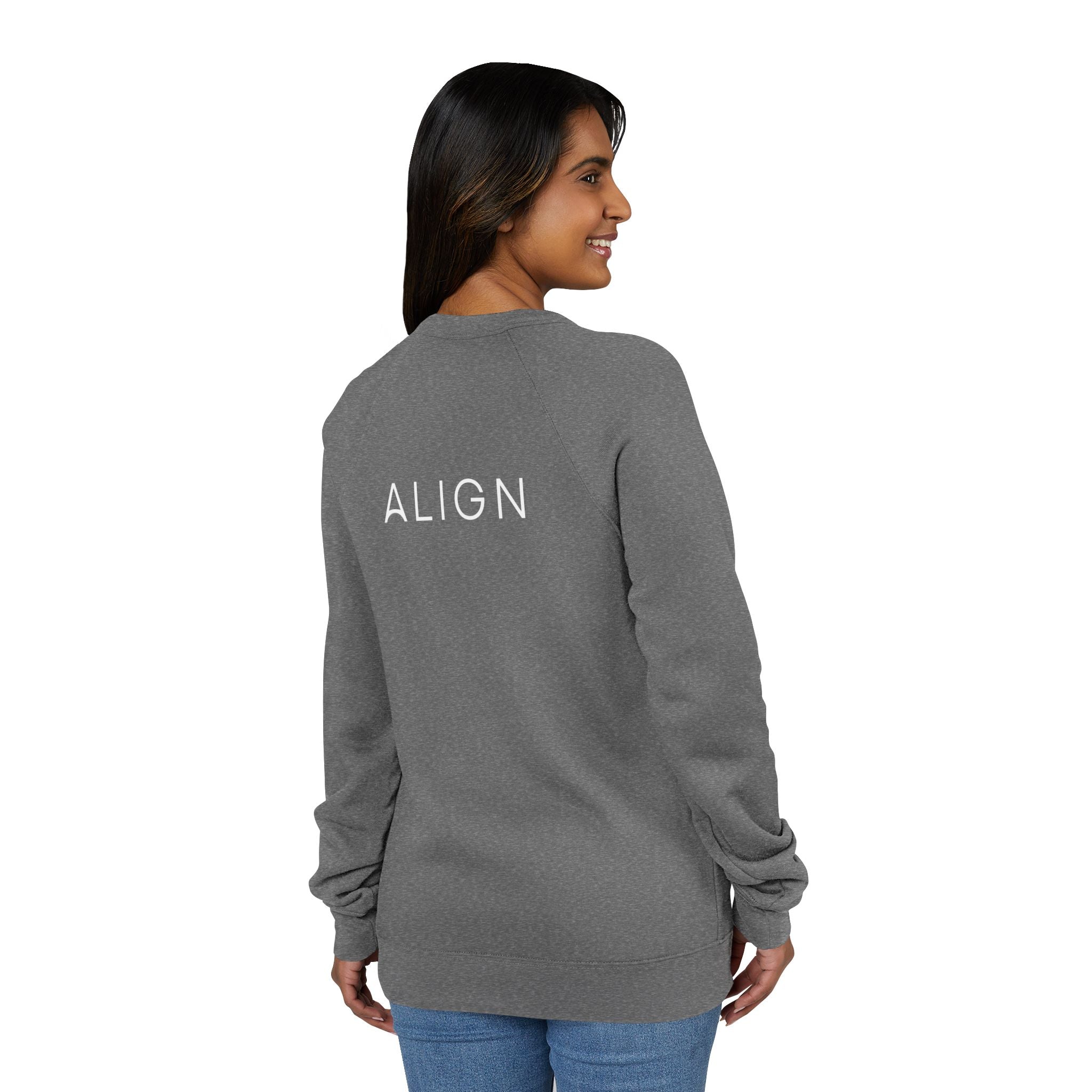 Minimal Back Logo Raglan Crewneck
