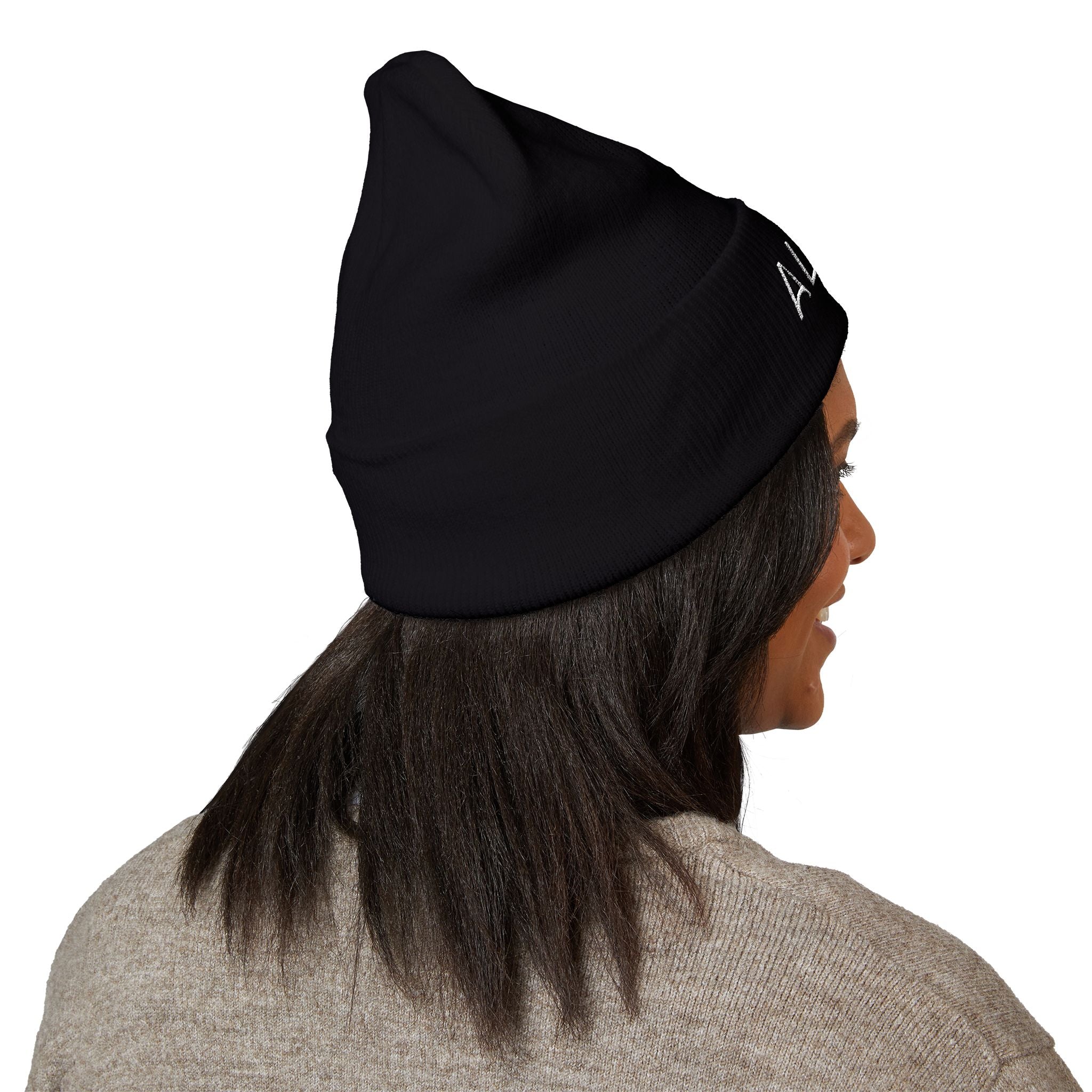 Embroidered Cuffed Beanie