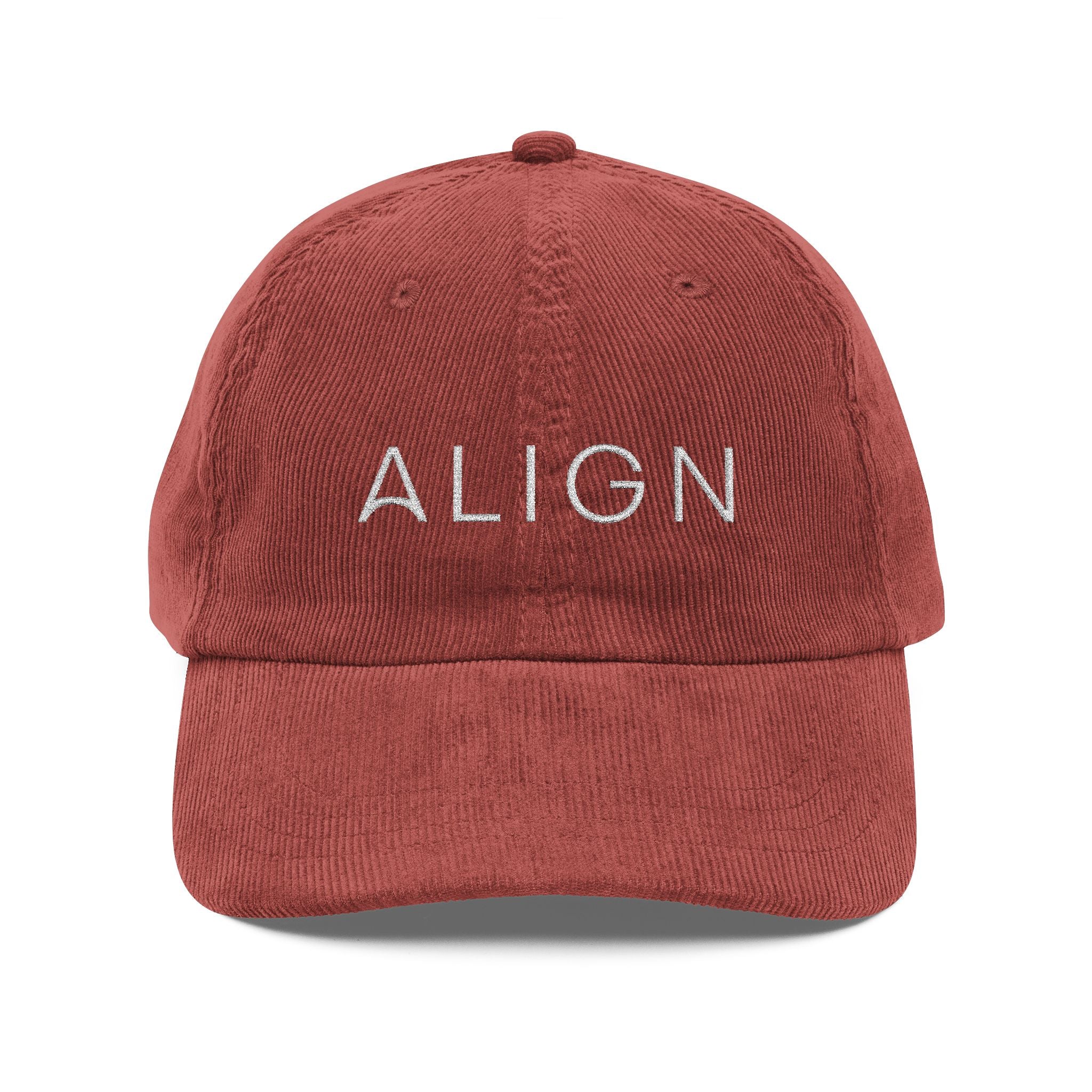 Embroidered Corduroy Cap